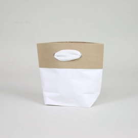 Shopping bags con manici in corda o nastri Busta di carta Cement Premium
