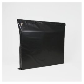 Customized Plastic pouches Black matte synthetic pouch