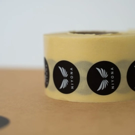 Personalisierter Sticker Rundes Etikett