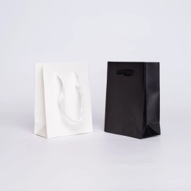 Taschen mit Seil- oder Bandgriffen Papiertragetasche NOBLESSE Plastifiziert