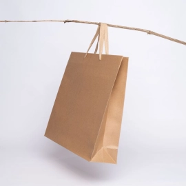 Maschinengefertigte Papiertüten Papiertragetasche NOBLESSE Kraft