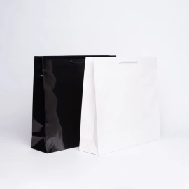 Taschen mit Seil- oder Bandgriffen Papiertragetasche NOBLESSE Plastifiziert