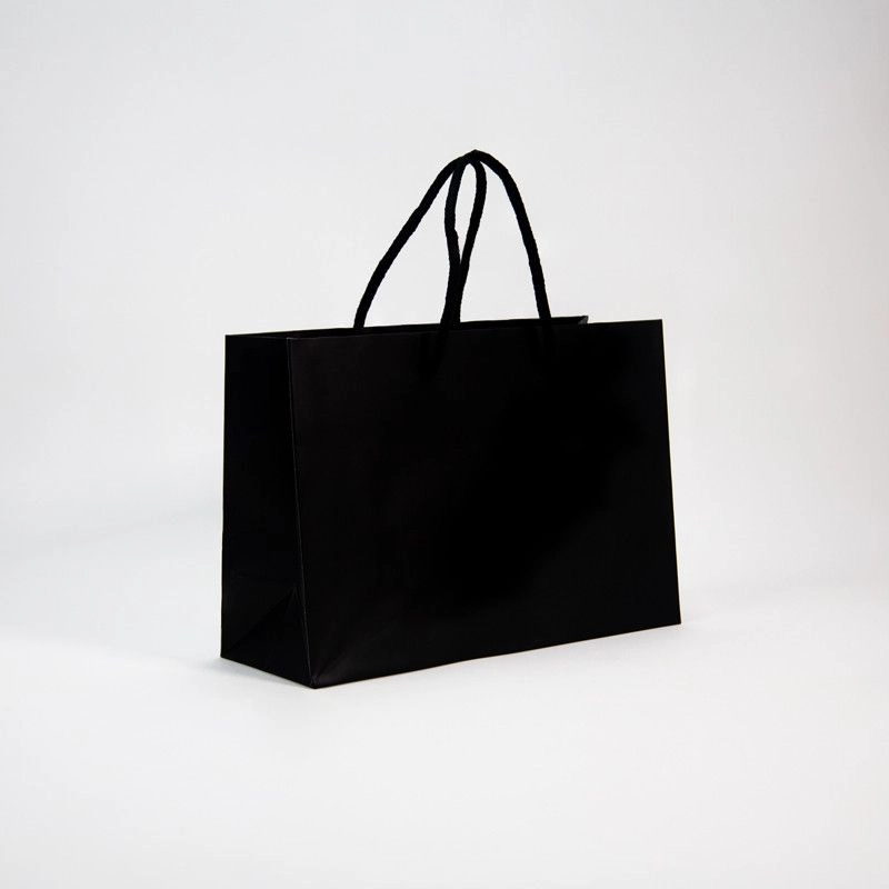 Shopping bags con manici in corda o nastri Busta di carta laminata NOBLESSE Shopping bags con manici in corda o nastri Busta di carta laminata NOBLESSE