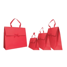 Customized Paper pouches Gift bag with Kelly handles