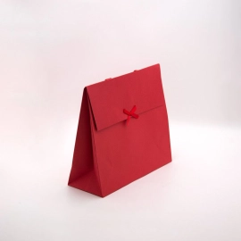 Customized Paper pouches Gift bag with Kelly handles