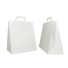 SAC BOX KRAFT BLANC AVEC POIGNÉES PLATES