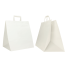 BOLSA DE CAJA DE KRAFT BLANCA CON ASAS PLANAS