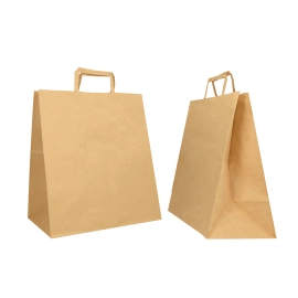 NATUUR KRAFT BOX TAS MET PLATTE HANDVATTEN