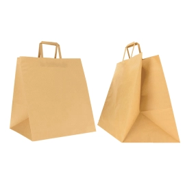 SAC POIGNÉES PLATES BOX KRAFT NATUREL