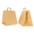 BOLSA BOX CON ASAS PLANAS KRAFT NATURAL