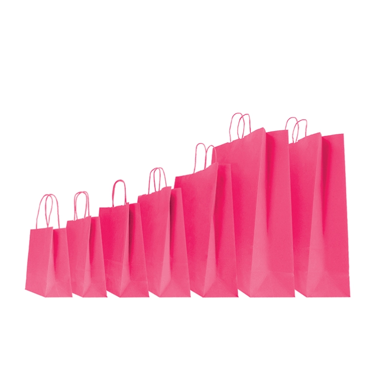 COLORED SAFARI PAPER BAG WITH TWISTED HANDLES COLORED SAFARI PAPER BAG WITH TWISTED HANDLES