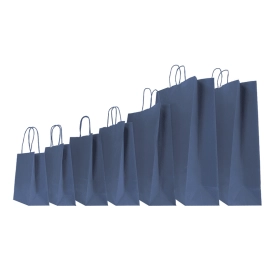 COLORED SAFARI PAPER BAG WITH TWISTED HANDLES