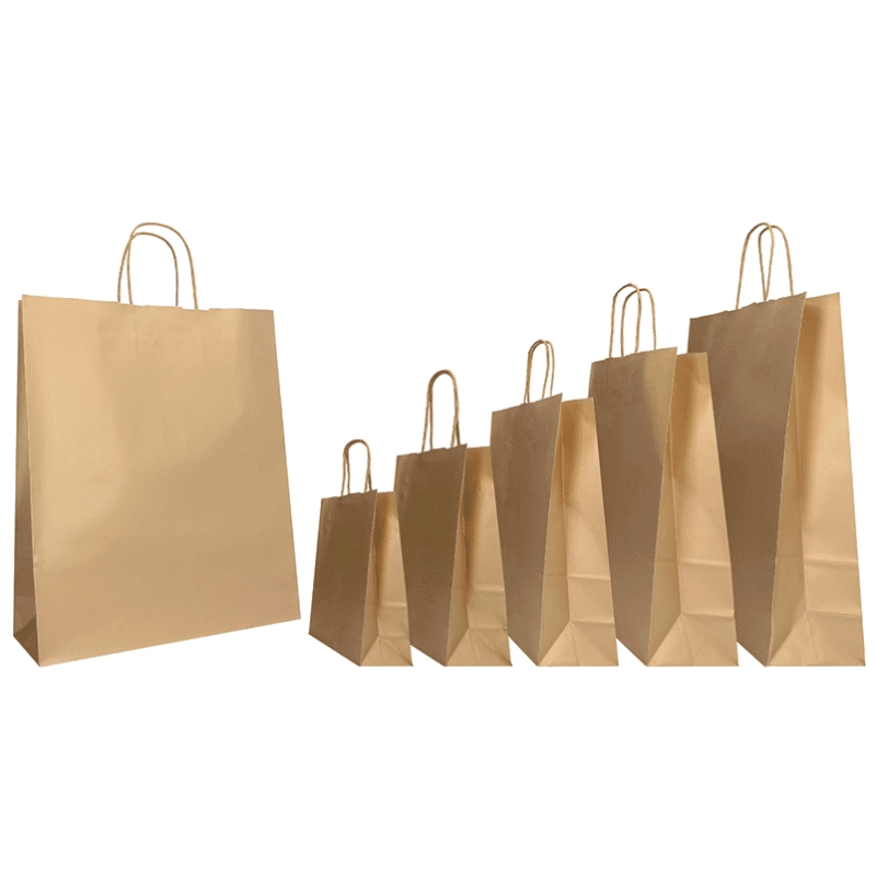SAC PAPIER SAFARI COLORÉ AVEC POIGNÉES TORSADÉES - Sac papier personnalisé Safari - Centuryprint