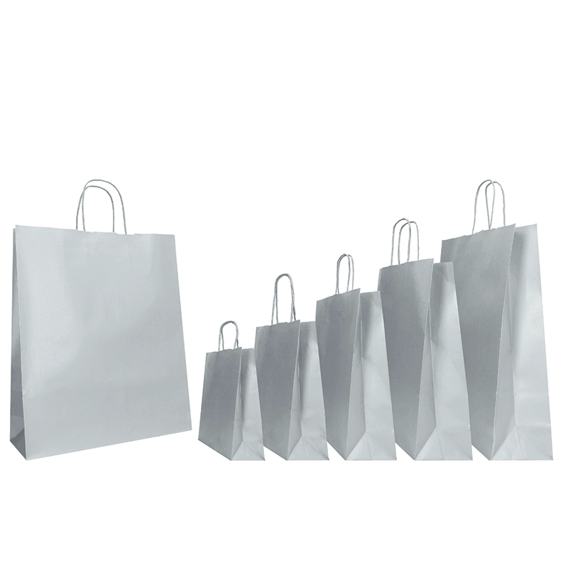 BOLSA DE PAPEL SAFARI DE COLORES CON ASAS TORCIDAS BOLSA DE PAPEL SAFARI DE COLORES CON ASAS TORCIDAS