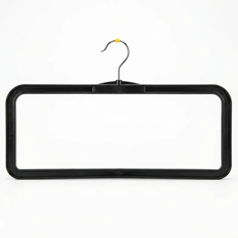 Percha de bucle cerrado premium con gancho giratorio de metal | Negra | 46 x 2,4 cm - Inicio - Centuryprint