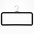 Percha de bucle cerrado premium con gancho giratorio de metal | Neg...