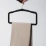 Percha rectangular con marco cerrado | 46 x 2,4 cm | Negra |CUR46PP...