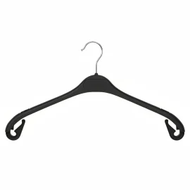 Percha de plástico premium | Gancho giratorio cromado | Muescas con...