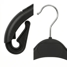 Appendiabiti in plastica di alta qualità | Gancio girevole cromato ...