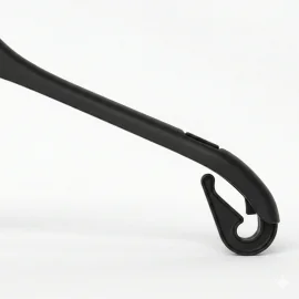 Percha de plástico premium | Gancho giratorio cromado | Muescas con...