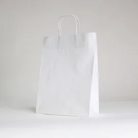 SACCHETTO DI CARTA CON MANICO RITORTO | 26x11x35 - Shopping bag per...