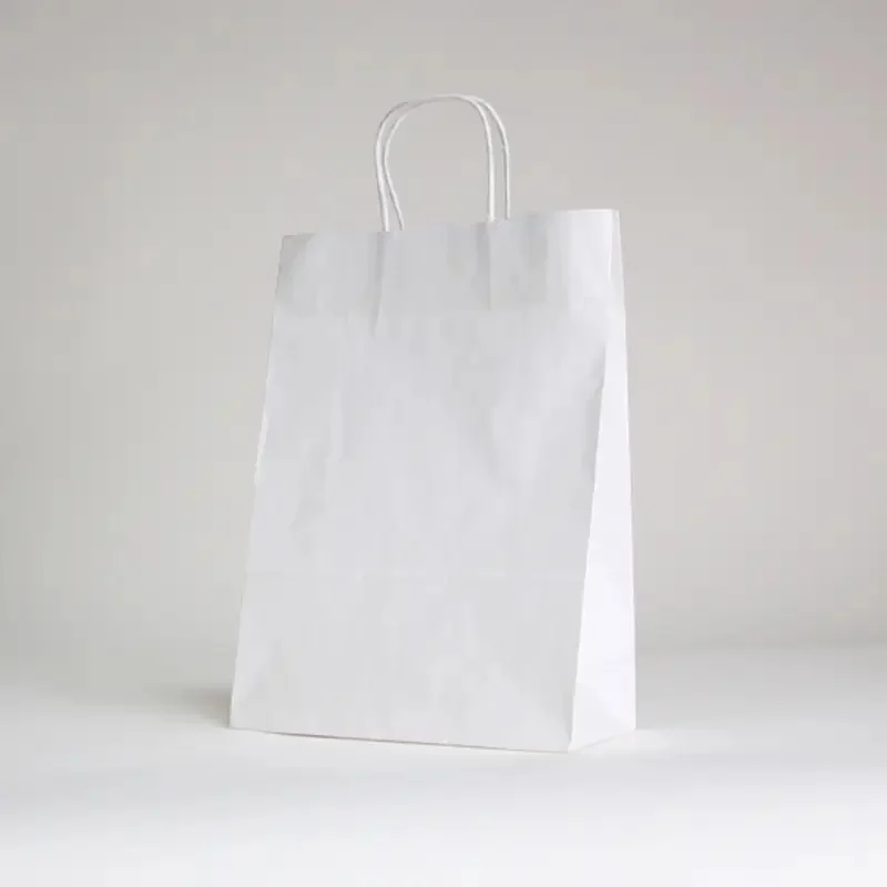 BOLSA DE PAPEL CON ASA TRENZADA | 26x11x35 - Bolsa personalizada Safari - Centuryprint