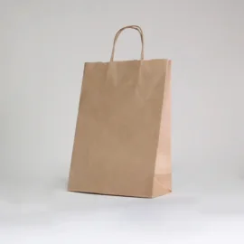 SAC PAPIER POIGNÉE TORSADÉES| 26x11x35 - Sac papier personnalisé Sa...