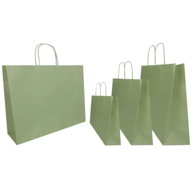 SAC PAPIER POIGNÉE TORSADÉES| 36x12x31 - Sac papier personnalisé Safari - Centuryprint