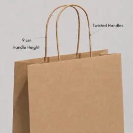 SAC EN PAPIER À POIGNÉES TORSADEES | 30 x 22 x 10 cm |IMPRESIÓN COM...