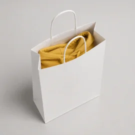 SAC EN PAPIER À POIGNÉES TORSADEES | 30 x 22 x 10 cm |IMPRESIÓN COM...