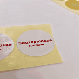 Customized Customizable stickers 4,6x3,1 CM | STICKER | HOT FOIL PRINTING